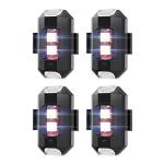 QVEVDACAR Mini USB Rechargeable LED Strobe Lights