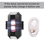 QVEVDACAR Mini USB Rechargeable LED Strobe Lights