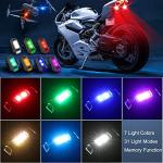 QVEVDACAR Mini USB Rechargeable LED Strobe Lights