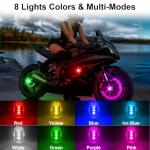 4-Pack Remote-Controlled LED Strobe Lights