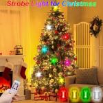 4-Pack Remote-Controlled LED Strobe Lights