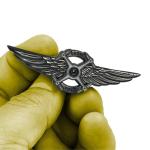 BL5-013 Tactical Black Drone Pilot Wings Pin
