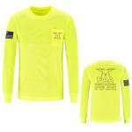 FAA Certified Large Neon Yellow Drone Pilot T-Shirt