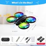 Kids Beginner Drone with Lights and 3D Flip