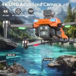 F180 4K Camera Drone with GPS and LCD Screen