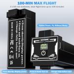 4K GPS Drone with 100-Min Flight Time