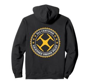 FAA Certified Drone Pilot Hoodie - Back Design