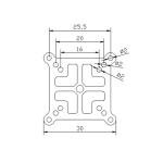 Cinewhoop Toothpick FPV Drone Flight Controller Adapter
