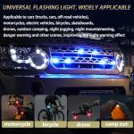 4PCS Rechargeable LED Strobe Lights with Remote