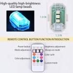 4PCS Rechargeable LED Strobe Lights with Remote