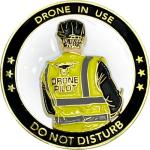 FAA Drone Pilot Wings Operator Vest Challenge Coin