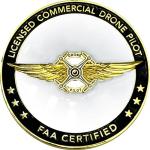 FAA Drone Pilot Wings Operator Vest Challenge Coin