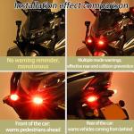 4PCS Rechargeable LED Strobe Lights with Remote