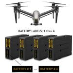 Drone Labels Set with FAA Registration Card and Holder