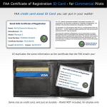 Drone Labels Set with FAA Registration Card and Holder