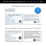 Drone Labels Set with FAA Registration Card and Holder
