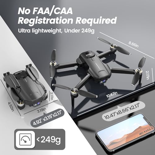 WeFone 4K Camera GPS Foldable Drone for Beginners