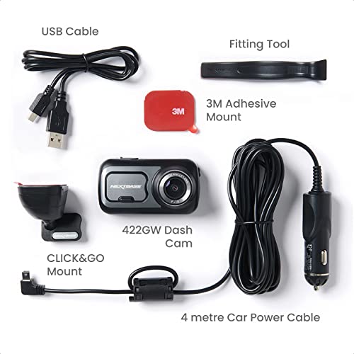 Nextbase 422GW 1440p Dash Cam with Wi-Fi