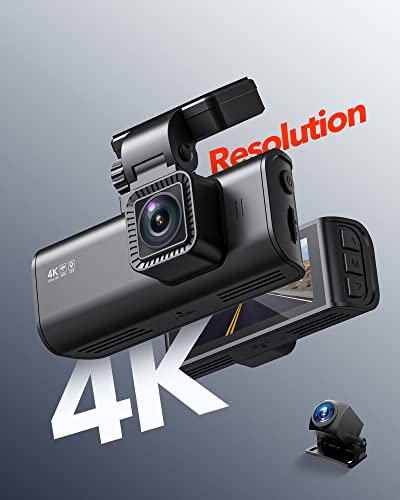 REDTIGER 4K/2.5K Full HD Front Rear Dash Cam