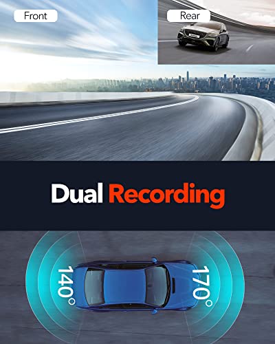 REDTIGER 4K/2.5K Full HD Front Rear Dash Cam