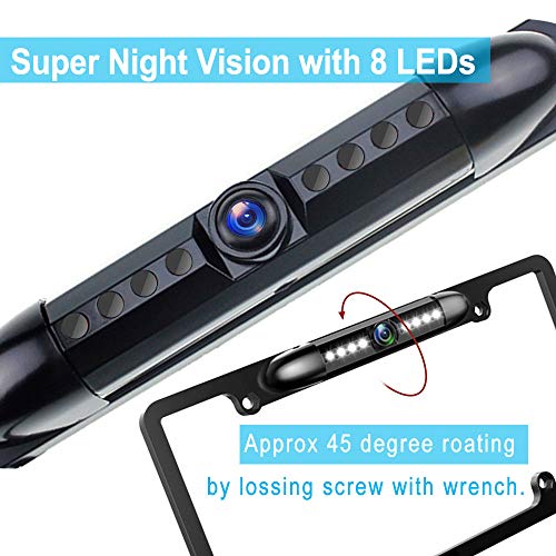 Rear View Backup Camera - License Plate Frame Mount