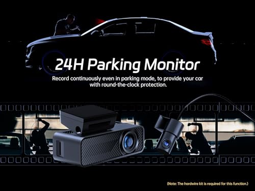 Pelsee P1 Duo Dash Cam - Dual Front/Rear, 4K