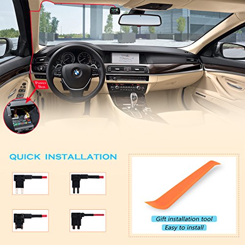 Mini USB Dash Cam Hardwire Kit: Charger Power Cord