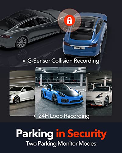 REDTIGER 4K/2.5K Full HD Front Rear Dash Cam