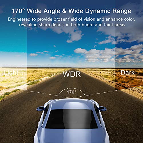 BOOGIIO 1080P FHD Dash Cam Front, 3'' IPS Screen