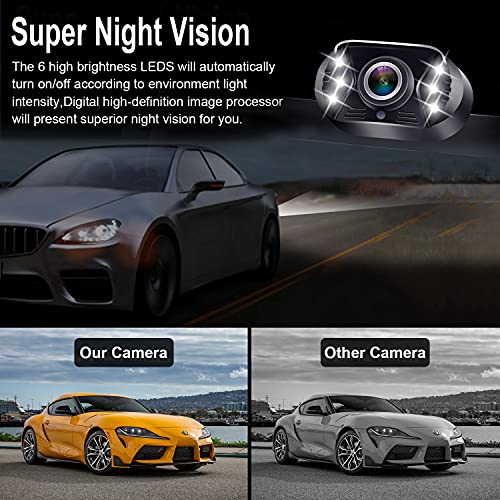 LeeKooLuu 1080P Rear View Camera with Monitor Kit