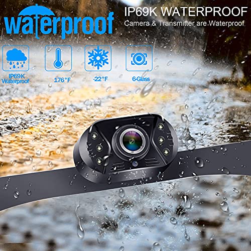 LeeKooLuu 1080P Rear View Camera with Monitor Kit