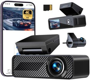 Pelsee P1 Duo Dash Cam - Dual Front/Rear, 4K