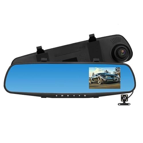 Ruspela 4.3" Mirror Dash Cam with Backup Camera