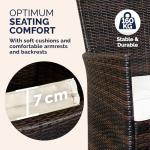 6-Person Polyrattan Garden Dining Set with Cushions