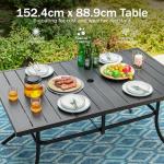 PHI VILLA 6-Piece Outdoor Dining Set - Gray