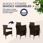 6-Person Polyrattan Garden Dining Set with Cushions