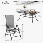 PHI VILLA 6-Piece Outdoor Dining Set - Gray
