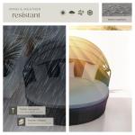 Modular Rattan Garden Daybed with Canopy - Black