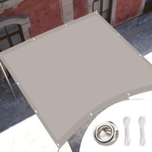 Square Sun Shade Sail 4.5 x 10 m in Khaki