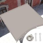 Square Sun Shade Sail 4.5 x 10 m in Khaki