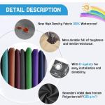 Durable Waterproof Sun Shade Sail – 5.5 x 6.5 m