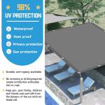 Durable Waterproof Sun Shade Sail – 5.5 x 6.5 m