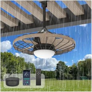 20 Inch Waterproof Outdoor Ceiling Fan with Remote