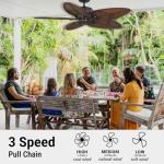 Kathy Ireland Batalie Breeze 52" Outdoor Ceiling Fan