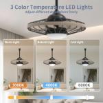 20 Inch Waterproof Outdoor Ceiling Fan with Remote