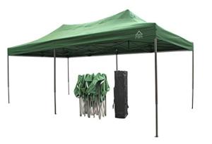 Waterproof 3x6 Green Pop-Up Gazebo with Accessories
