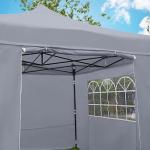 3x3m Waterproof Pop Up Gazebo with Side Walls