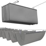 Grey Wave Shade Sail for Patios and Roofs