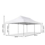 Toolport 4x8m Black Pop Up Gazebo with Sidewalls