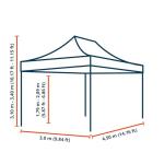 Pop-Up Gazebo with Sidewalls and Windows, Dark Grey